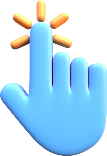 3D Hand Cursor Icon